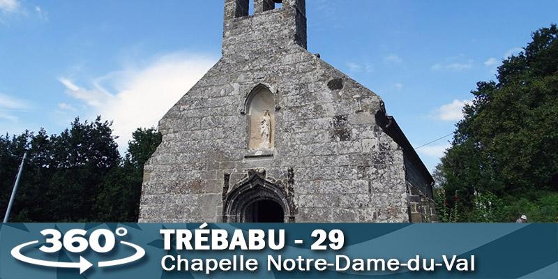 Visite virtuelle de la chapelle Notre-Dame du Val à Trébabu.
