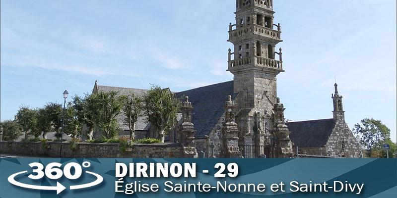 Visite virtuelle de l'église de Dirinon.