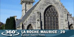 Visite virtuelle de l'église de La Roche-Maurice dans le Finistère.