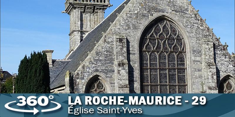 Visite virtuelle de l'église de La Roche-Maurice dans le Finistère.