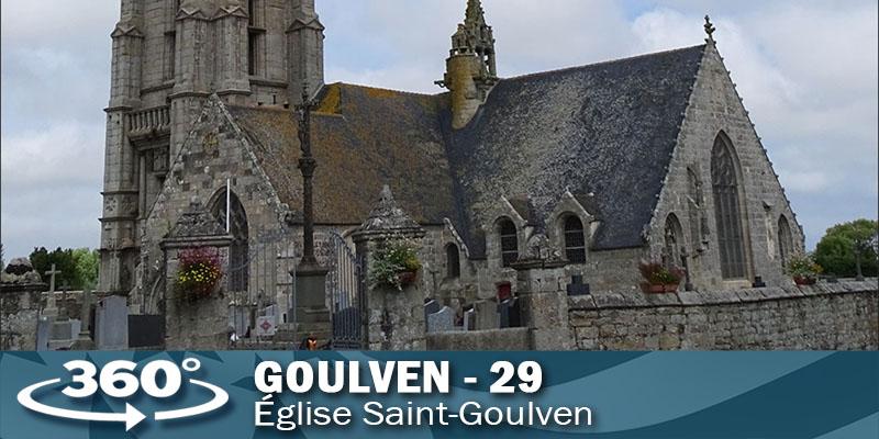 Visite virtuelle de l'église de Goulven dans le Finistère.