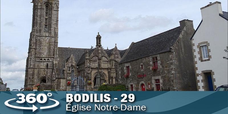 Visite virtuelle de l'église de Bodilis dans le Finistère.