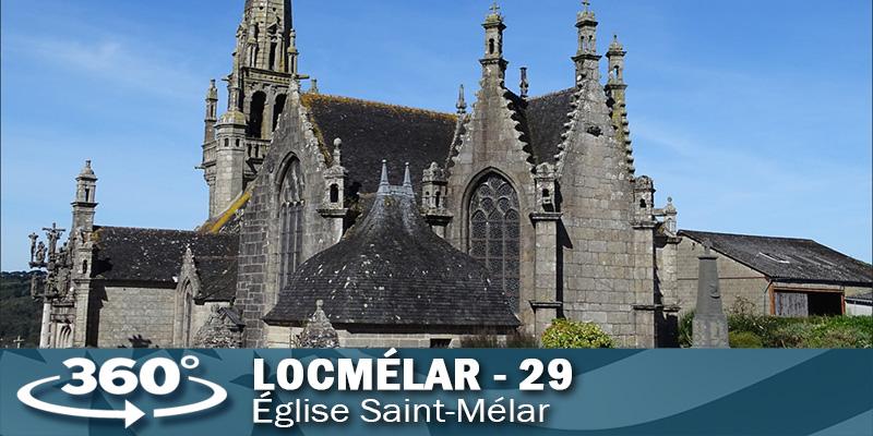 Visite virtuelle de l'église de Locmélar dans le Finistère.