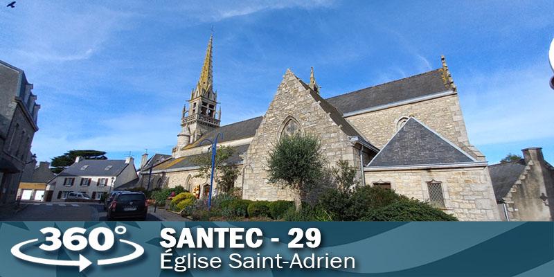 Visite virtuelle de l'église de Santec.