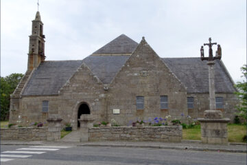 L'église de Lampaul-Plouarzel dans le Finistère.