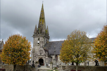 L'église Saint-Hervé de Lanhouarneau dans le Finistère.