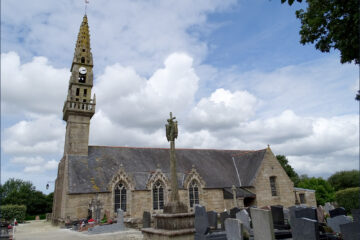 L'église Saint-Rivoaré de Lanrivoaré dans le Finistère.