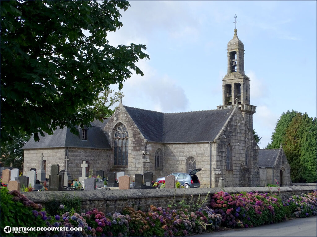 L'église Saint-Divy de Saint-Divy dans le Finistère.