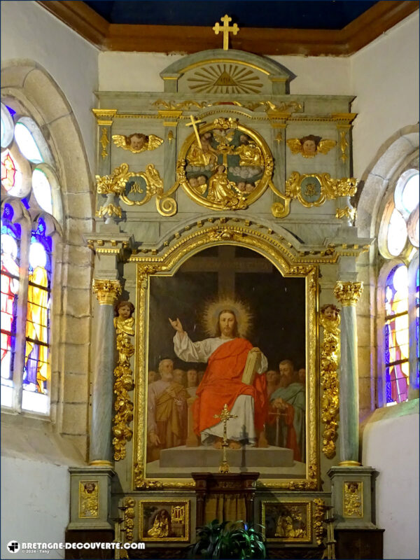 Le retable du maître-autel de l'église de Saint-Servais.