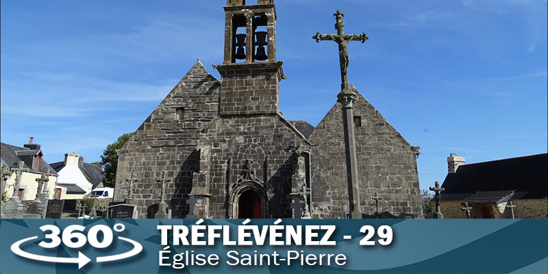 Visite virtuelle de l'église de Tréflévénez.