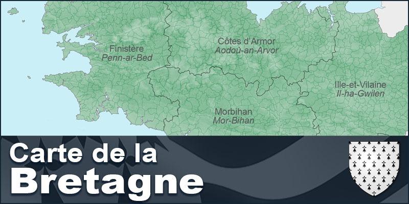 Carte de la Bretagne