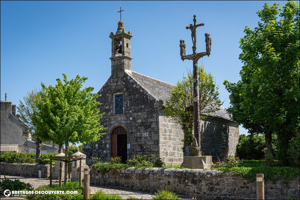 La chapelle Sainte-Catherine sur la commune de Mespaul dans le Finistère.