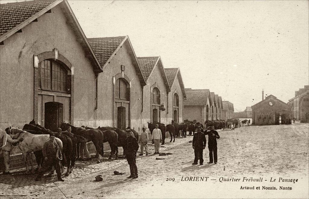 L'écurie du quartier Frébault, caserne de l'artillerie Coloniale.