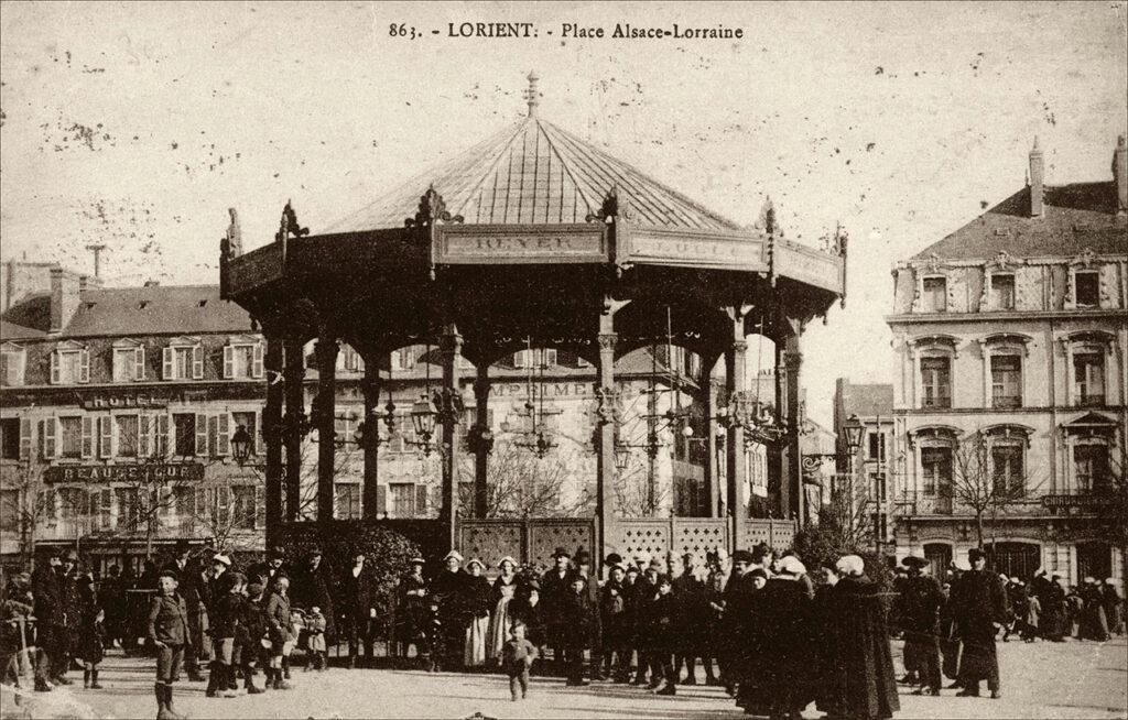 La place Alsace-Lorraine à Lorient dans le Morbihan.