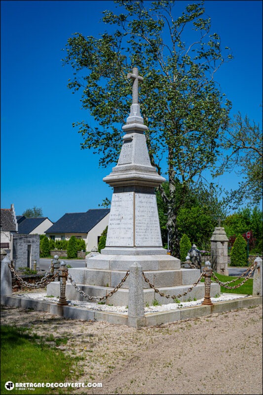 Le monument aux morts de la commune de Mespaul.