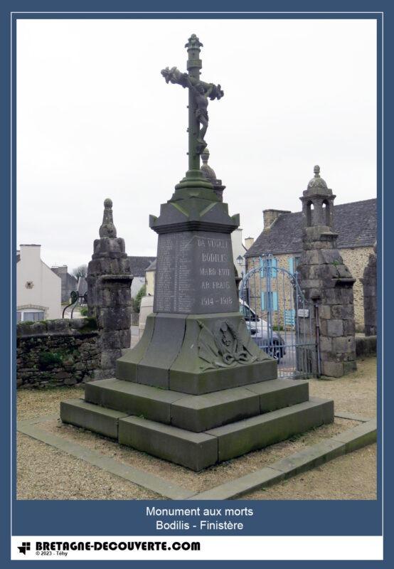 Le monument aux morts de la commune de Bodilis.