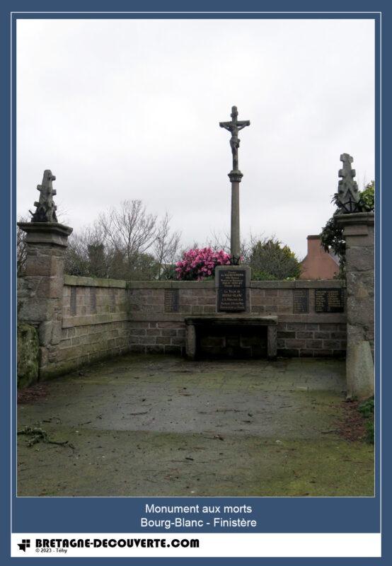 Le monument aux morts de la commune de Bourg-Blanc.