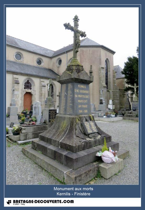 Le monument aux morts de la commune de Kernilis.