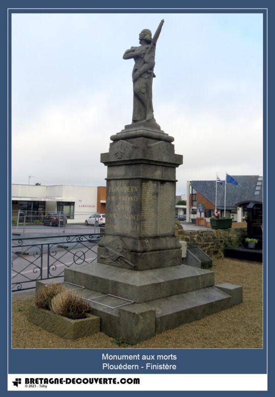 Le monument aux morts de la commune de Plouédern.