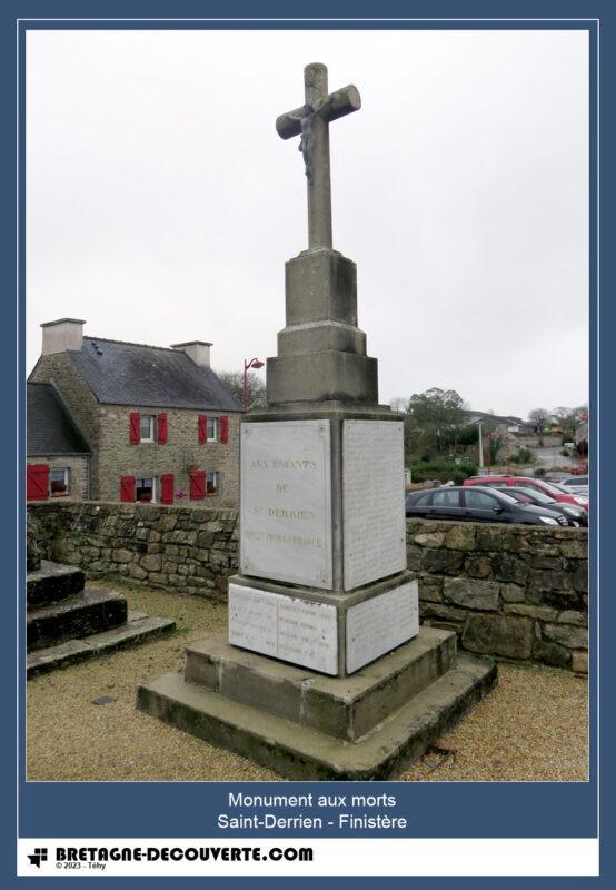 Le monument aux morts de la commune de Saint-Derrien.