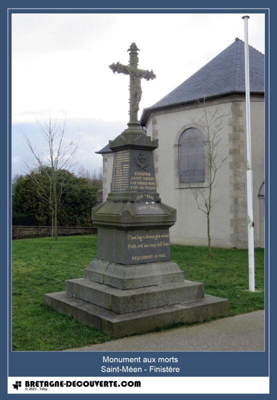 Le monument aux morts de la commune de Saint-Méen.