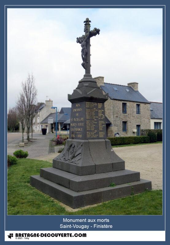 Le monument aux morts de la commune de Saint-Vougay.