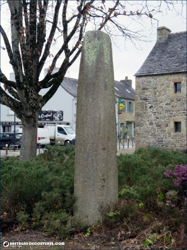 Stèle de l'âge du fer à Plourin-lès-Morlaix.