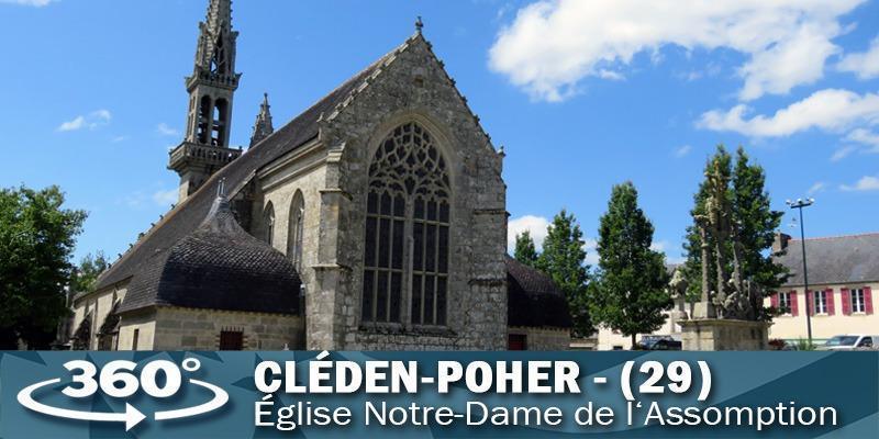 Vignette de l'église Notre-Dame de l'Assomption à Cléden-Poher.