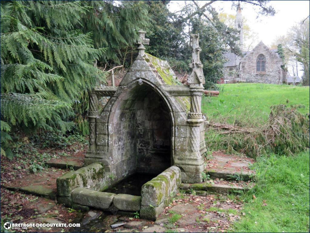 La fontaine Saint-Vénec sur la commune de Briec.