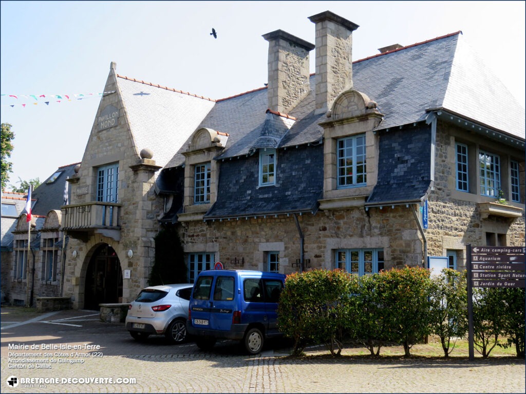 Mairie de la commune de Belle-Isle-en-Terre dans les Côtes d'Armor.