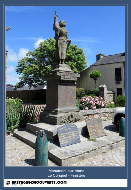 Monument aux morts de la commune du Conquet.