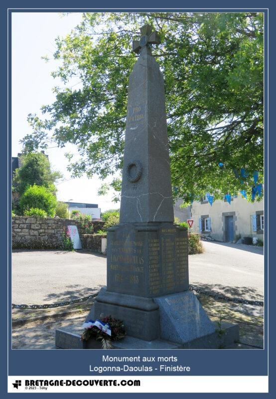 Monument aux morts de la commune de Logonna-Daoulas.