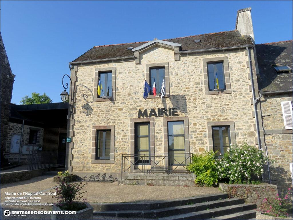 Mairie de la commune de l'Hôpital-Camfrout dans le Finistère.