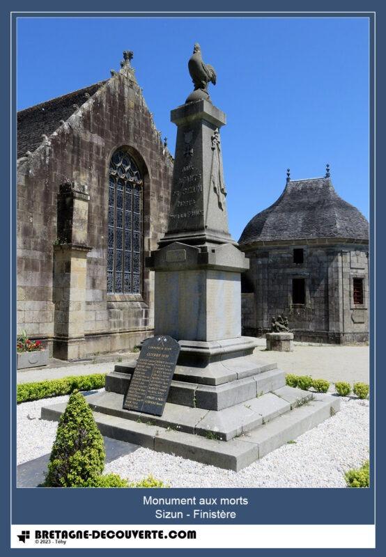 Monument aux morts de la commune de Sizun.