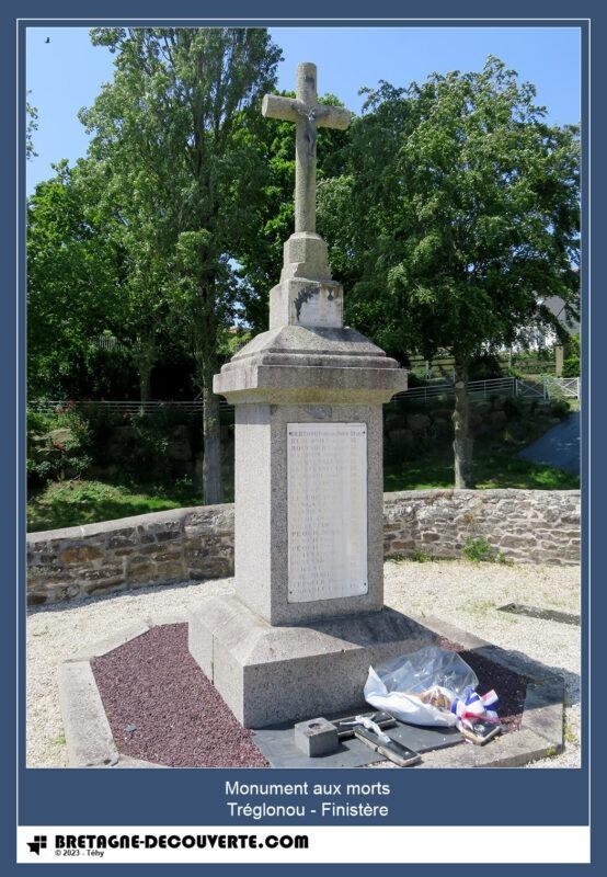 Monument aux morts de la commune de Tréglonou.
