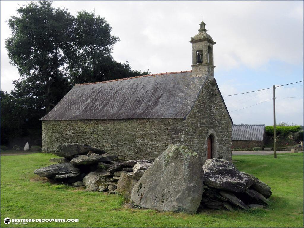 La chapelle de La Trinité sur la commune de Kergloff.