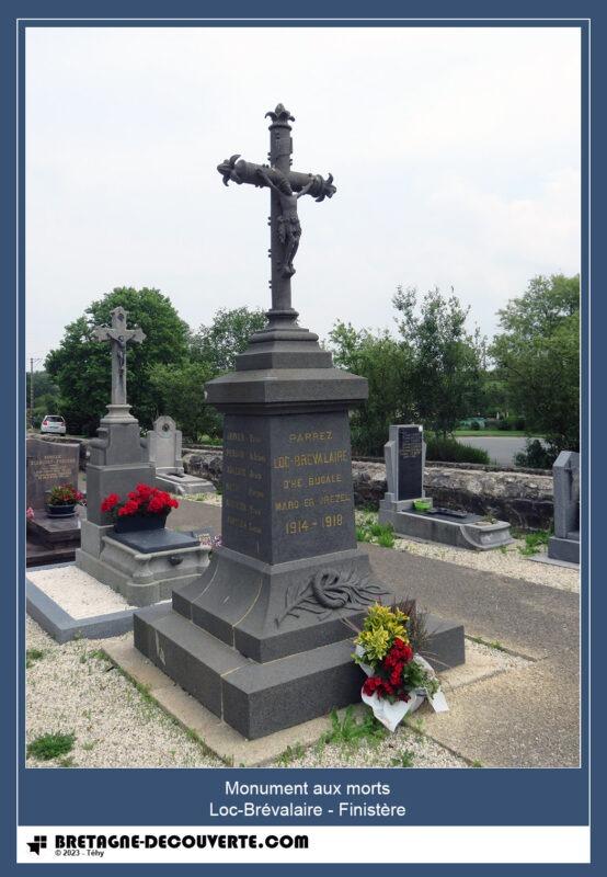 Le monument aux morts de la commune de Loc-Brévalaire.