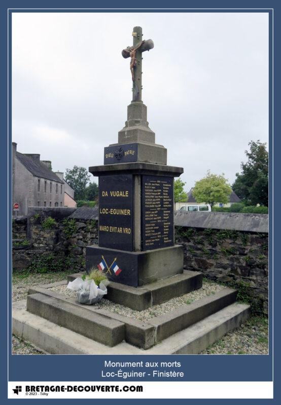 Le monument aux morts de la commune de Loc-Éguiner.