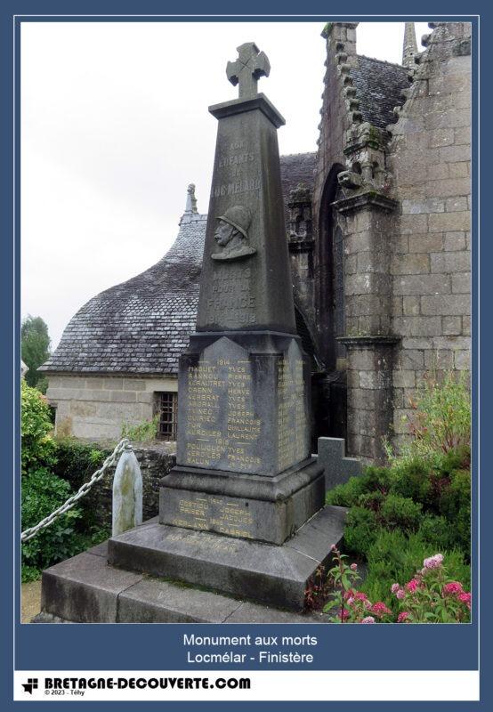 Le monument aux morts de la commune de Locmélar.