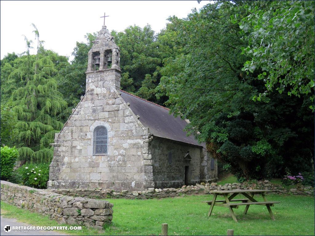 La chapelle du Traon sur la commune de Plouguerneau.