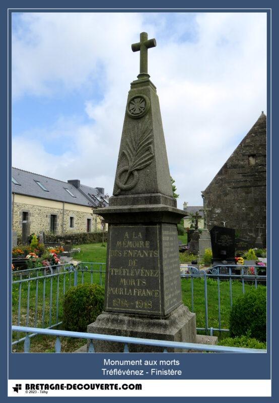 Le monument aux morts de la commune de Tréflévénez.