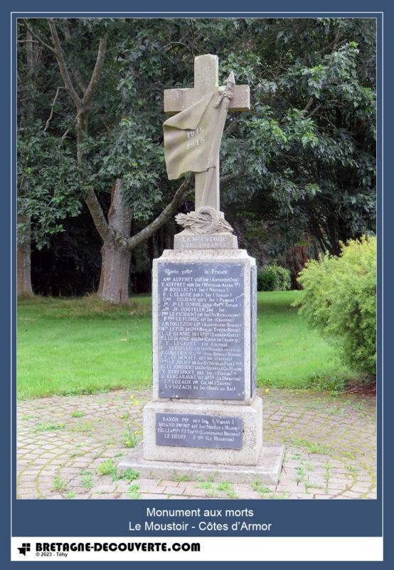 Le monument aux morts de la commune de Le Moustoir.