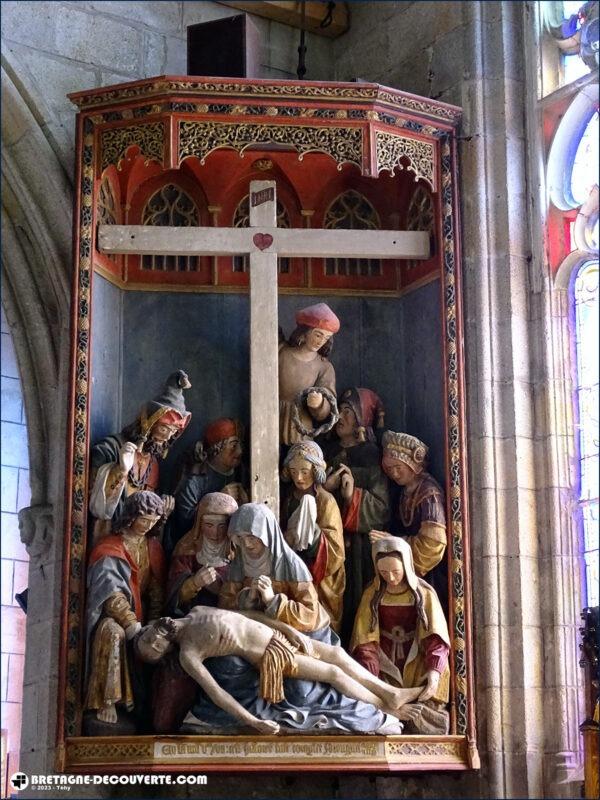 Groupe de la Crucifixion dans l'église de Pencran.