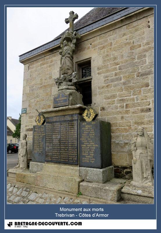 Le monument aux morts de la commune de Trébrivan.