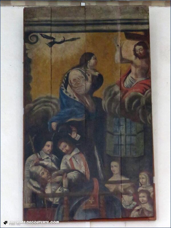 Tableau dans l'église de Tréflévénez.