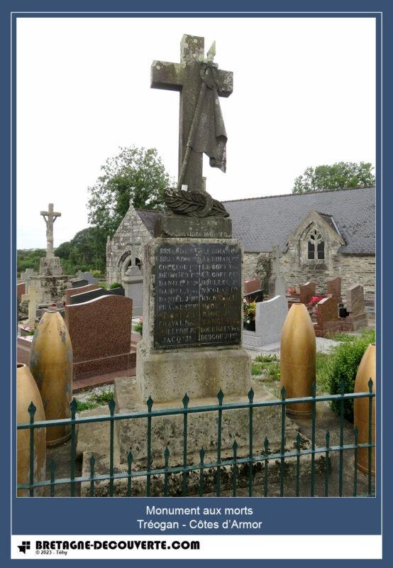 Le monument aux morts de la commune de Tréogan.