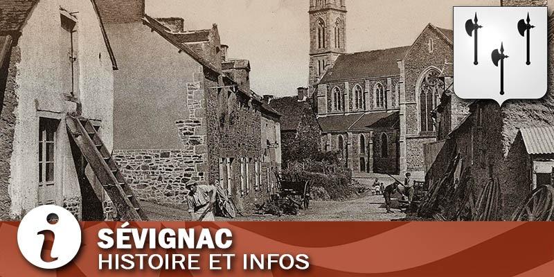Vignette de la commune de Sévignac dans les Côtes d'Armor.