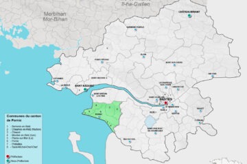 Carte du canton de Pornic en Loire-Atlantique