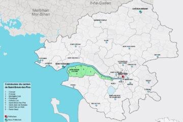 Carte du canton de Saint-Brévin-les-Pins en Loire-Atlantique