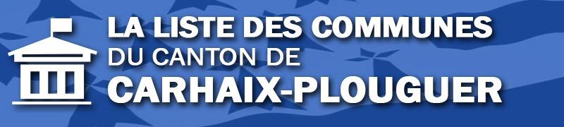 Vignette des communes du canton de Carhaix-Plouguer.